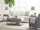 Hammary® West Fork Bailey Aged Taupe End Table with Nickel Base-2