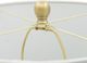 A & B Home Brass/Clear Globe Lamp-3