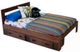 Woodcrest Dark Chocolate Single Full Bed-2
