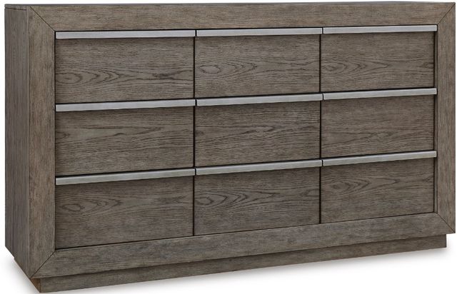 Benchcraft® Anibecca 6-Piece Weathered Gray Queen Bookcase Bed Set-2
