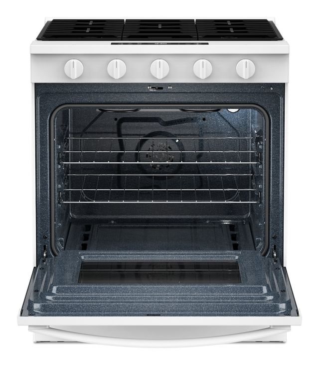 Whirlpool® 30" White Slide-In Gas Range with Air Cooking Technology-1