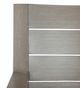 Sunset West Laguna Driftwood Aluminum Outdoor Dining Arm Chair with Canvas Flax Cushion-3