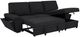 Coaster® Demko 2-Piece Black Right-Arm Facing Sleeper Sectional Sofa with Speaker and Storage Chaise-5