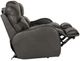 Catnapper® Angelo Gunmetal Leather Power Lay Flat Reclining Sofa with Power Adjustable Headrest-5