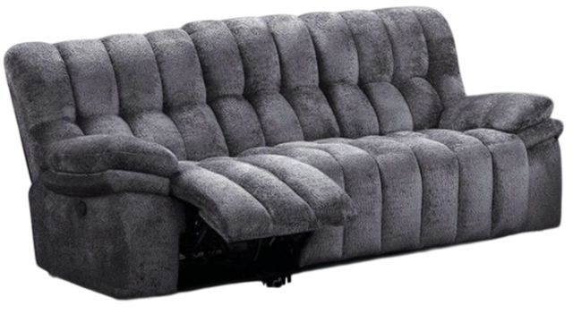 Furniture of America® Hieronymus Dark Gray Manual Sofa-0