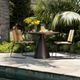 Dovetail Furniture Florina Lava Concrete Outdoor Dining Table-1