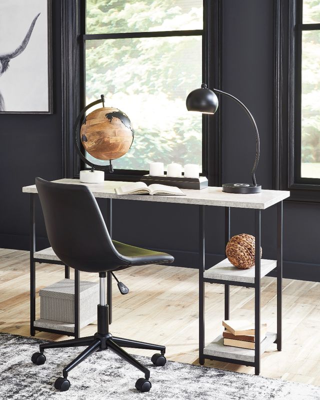 Signature Design by Ashley® Lazabon Black/Gray Office Desk-3