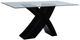 ACME Furniture Pervis Clear Dining Table with Black Base-0