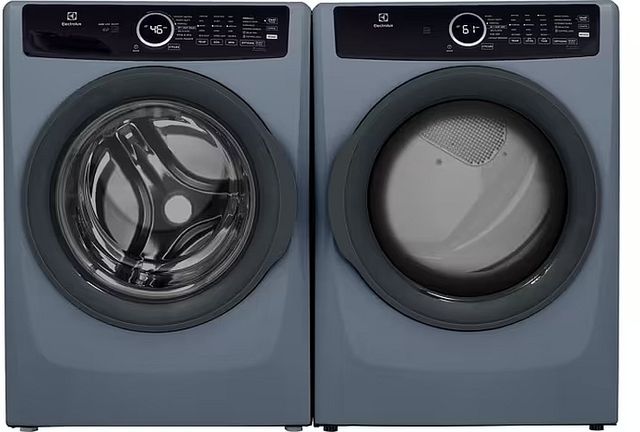 Electrolux 400 Series Denim Blue Front Load Washer & Electric Dryer Laundry Pair-0