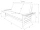 Kodiak Furniture Phoenix Suede Peat/Butternut Queen Futon with Mattress and Storage Drawers-4