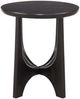 Bassett Mirror Dunnigan Black Matte Stain Round End Table-1