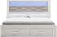 Signature Design by Ashley® Altyra White King Upholstered Bookcase Storage Bed-1