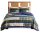 Olliix by Woolrich Spruce Hill Green King/California King Oversized Cotton Quilt Mini Set-0