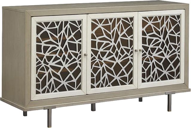 Magnussen Home® Lenox Acadia White/Warm Silver Server-0