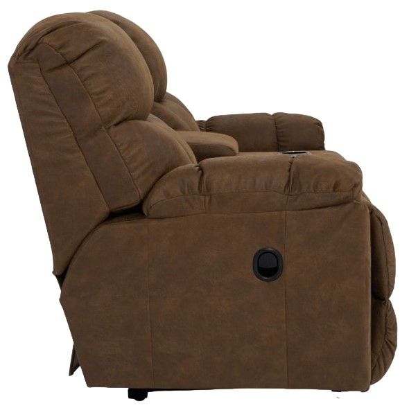 La-Z-Boy® Morrison Whiskey Manual Reclining Loveseat with Console-2