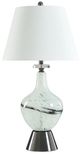 StyleCraft Ice Castles/White Table Lamp-0