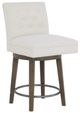 Fairfield® Customizable Entree Dining Straight Short Button Back Swivel Counter Stool-0