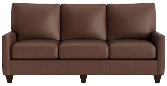 Bassett® Furniture Customizable Benchmade Premier Leather Track Arm Sofa-1