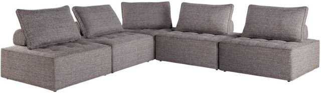 Bree Zee 5 Piece Outdoor Modular Seating - Brown Bree Zee 5 Piece Outdoor Modular Seating - Brown