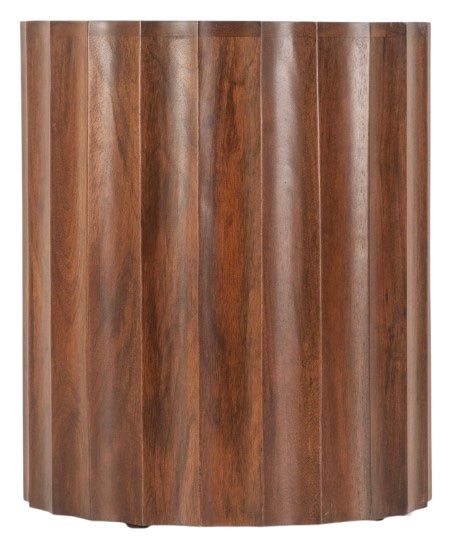 Home Trends & Design Palermo Royal Brown/White Side Table -1