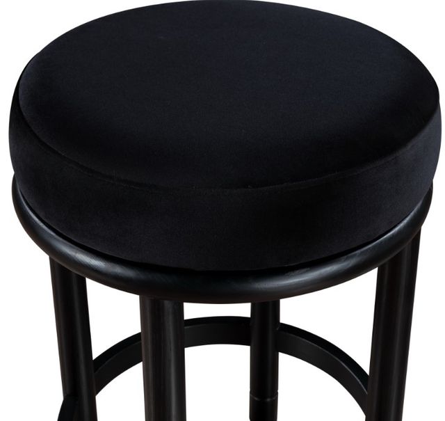 Meridian Furniture Monette Black Velvet Upholstered Counter Stool-2