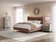A.R.T. Furniture® Edwin Suede King Panel Bed-1