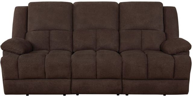 Coaster® Waterbury Brown Upholstered Power Sofa-2