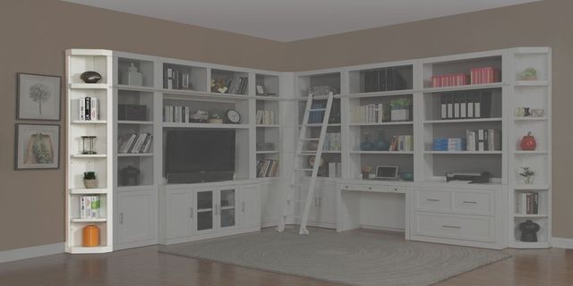 Parker House® Catalina Cottage White Outside Corner Bookcase-3