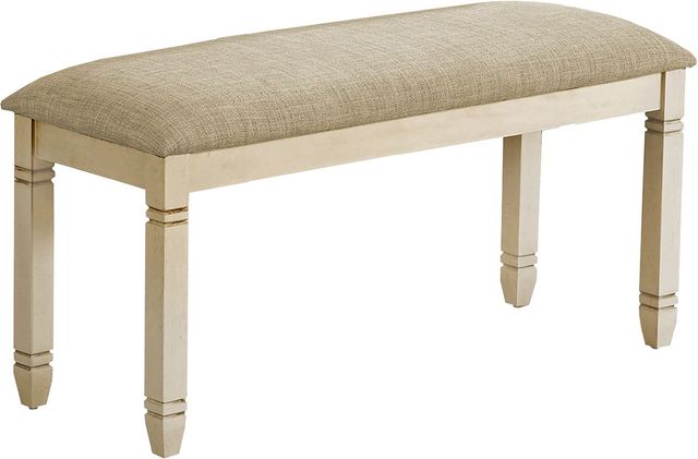 Monarch Specialties Inc. Beige Upholstered Accent Bench-0