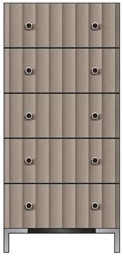 Country View Woodworking Customizable American Modern 24" 5-Drawer Chest-0