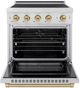ZLINE Autograph Edition Paramount 30" Stainless Steel Pro Style Induction Range with Champagne Bronze Accents-1