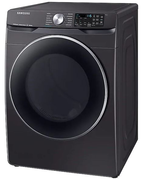 Samsung 7.5 Cu. Ft. Fingerprint Resistant Black Stainless Steel Front Load Gas Dryer-1