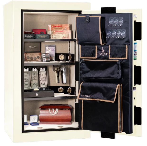 Liberty Safe Premium Home White Gloss 12 Gun Safe-1