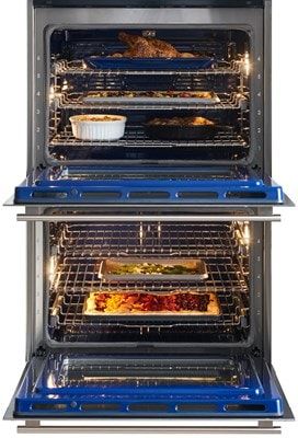 Wolf® E Series 30" Stainless Steel Transitional Built in Double Electric Wall Oven-2