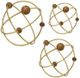 A & B Home Obitz 3-Piece Gold Deco Ball Set-2
