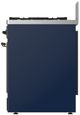 Ilve® Majestic III 30" Midnight Blue Pro Style Dual Fuel Natural Gas Range with Solid Door and Burnished Trim-3