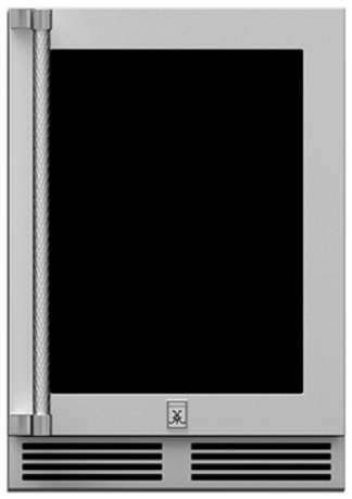 Hestan® GRG Series 24" Steeletto Left-Hinged Outdoor Undercounter Refrigerator