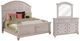 American Woodcrafters 2410 Sedona 3-Piece Cobblestone White Queen Bedroom Set-0