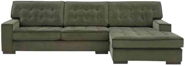 Signature Design by Ashley® Chalcombe 2-Piece Olive Right Arm Facing Sectional and Chaise-1