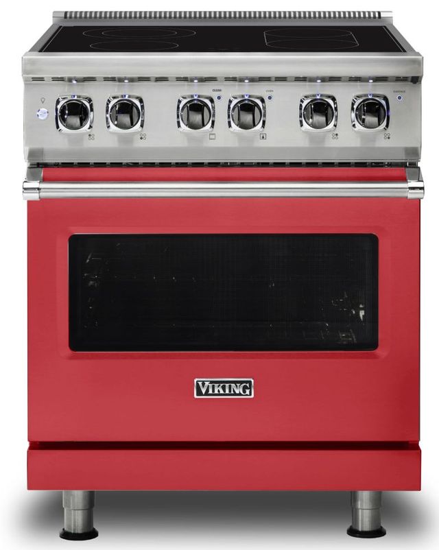 Viking® 5 Series 30" San Marzano Red Slide In Electric Range-0