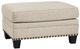 Benchcraft® Claredon Linen Ottoman-0