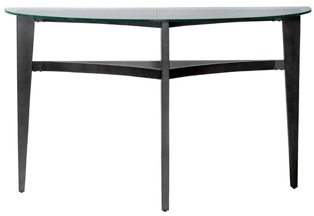 Liberty Furniture Capri Glass Top Sofa Table with Espresso Base-2
