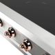 Ilve Nostalgie II 48” Stainless Steel Induction Rangetop with 6 Elements and Copper Trim-4