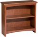 Whittier Wood® Furniture Customizable McKenzie 2-Shelf 30" Bookcase-0