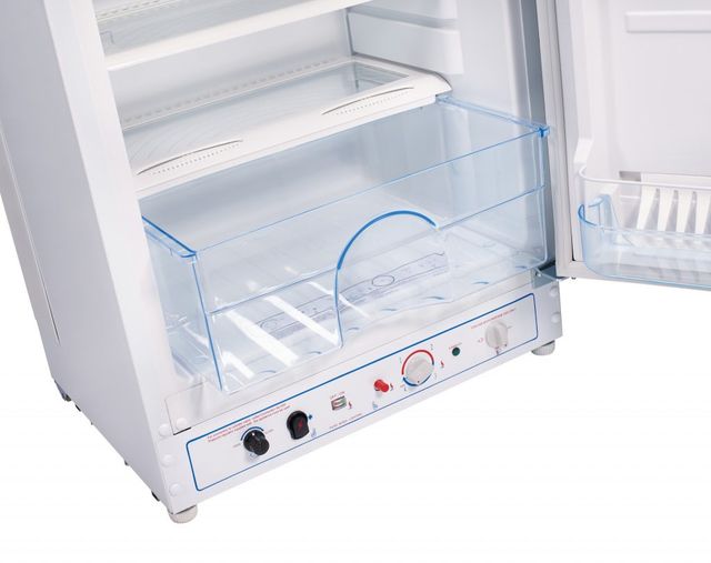 Unique® Appliances 9.7 Cu. Ft. White Standard Depth Freestanding Liquid Propane Top Freezer Refrigerator-3
