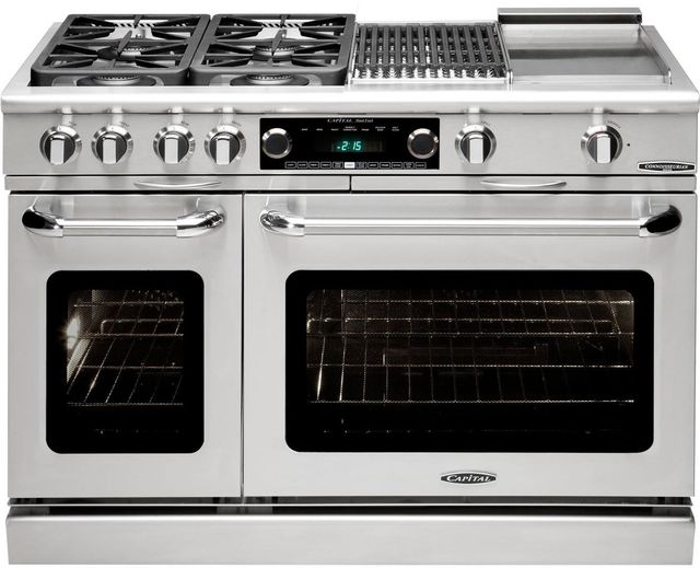 Capital Cooking™ Connoisseurian 48" Stainless Steel Pro Style Dual Fuel Range-0