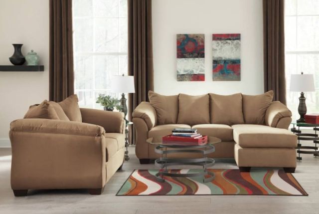 Signature Design by Ashley® Darcy 2-Piece Mocha Living Room Set-3