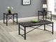 Bernards Stonehenge Black Cocktail Table-1
