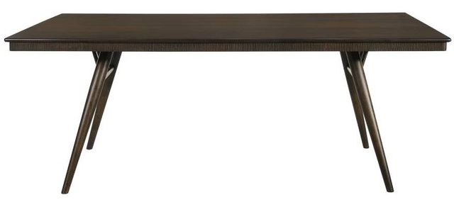 Coaster® Wes 5-Piece Dark Walnut/Gray Dining Table Set-2