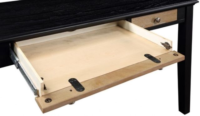 Winners Only® Berkeley Aged Oak/Ebony Writing Desk-3
